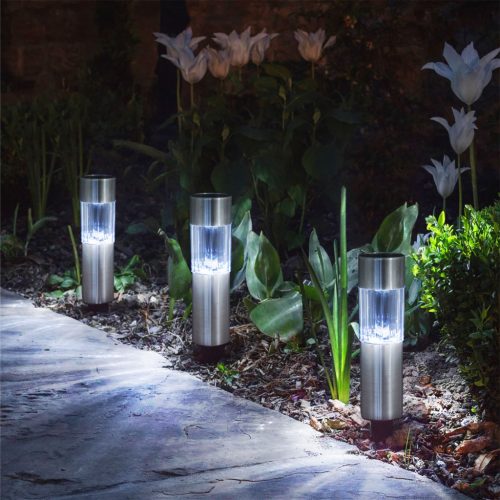 Elegantné záhradné solárne osvetlenie LED - automatické osvetlenie, vodotesné IP44