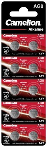 Camelion AG8 / LR55 Alkalický knoflíkový článok B10