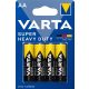 VARTA Superlife polovičná životnosť tužkovej batérie AA LR6 B4