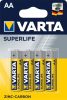 VARTA Superlife polovičná životnosť tužkovej batérie AA LR6 B4