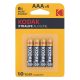 Kodak Xtralife alkalická mikro batéria AAA s dlhou životnosťou (1,5 V) B4