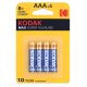 Alkalická mikrotužková batéria Kodak MAX s dlhou životnosťou AAA LR03 (1,5 V) B4