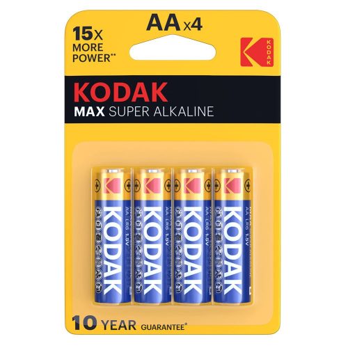 Alkalická tužková batéria Kodak MAX AA LR6 (1,5 V) B4