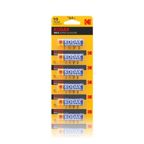 Alkalická tužková batéria Kodak Max AA (1,5 V) B10 LR6 (kazeta)