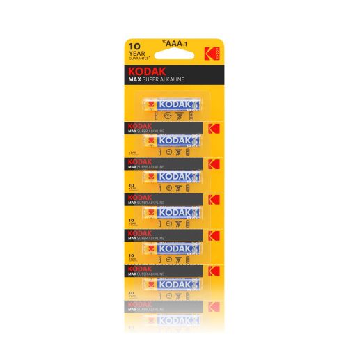 Kodak Max Alkaline Micro Battery AAA (1,5 V) B10 (kazeta)