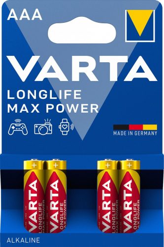 VARTA Longlife Max Power Alkalická mikro batéria AAA B4 s dlhou životnosťou