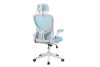 Kancelárske otočné kreslo, ergonomické kreslo White-Menta