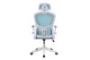 Kancelárske otočné kreslo, ergonomické kreslo White-Menta