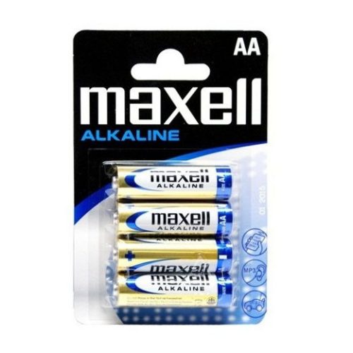 Alkalická batéria Maxell AA (LR6) B4