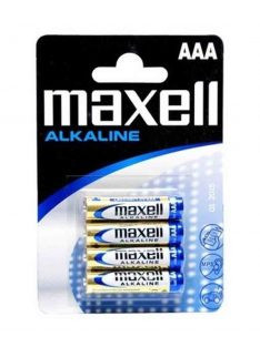 Alkalická mikrotužková batéria Maxell s dlhou životnosťou AAA (LR03) B4