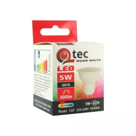QTEC LED žiarovka Spot 5W GU10 - zdroj svetla 2700K