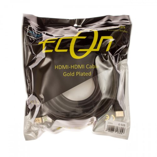 Pozlátený kábel Econ HDMI 10 m E-515