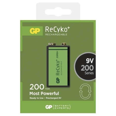 GP Ni-Mh Recyko + batéria 9V 200 mAh bl1