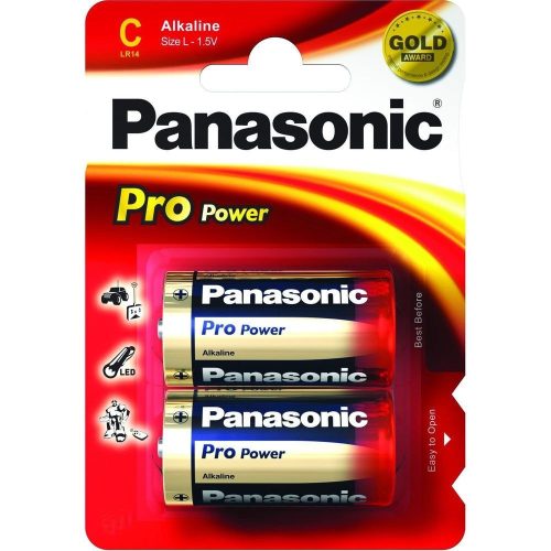 Alkalická detská batéria Panasonic Pro Power LR14C s dlhou životnosťou B2