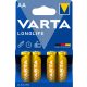 VARTA Longlife Alkalická tužková batéria s dlhou životnosťou AA LR6 B4