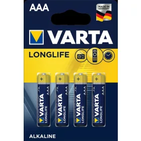   VARTA Longlife Alkalická mikro batéria s dlhou životnosťou AAA B4