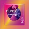 Kondómy Durex Pleasure Me, 3 kusy, rebrovaný a bodkovaný dizajn