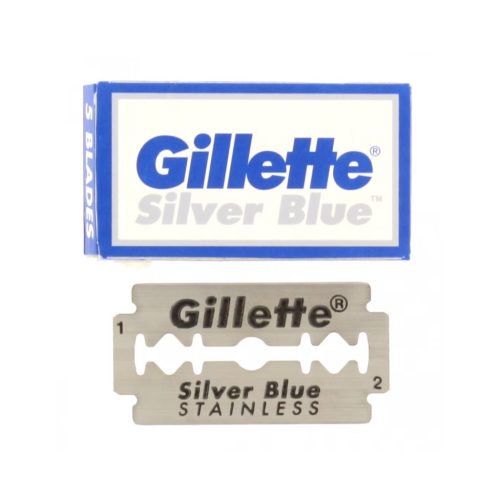 Žiletky Gillette Silver Blue, obojstranné, z nehrdzavejúcej ocele, 5 ks/balenie