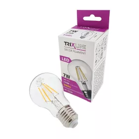   Trixline Led Filament dekoratívna žiarovka A60 7W E27 Guľový zdroj svetla 2700K