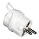 Plugvilla uzemnená schuko 16A, 250V, biela, IP20, na bezpečné pripojenie