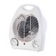 Elektrický biely ohrievač s ventilátorom a sálavým vykurovacím telesom
