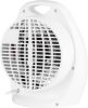 Elektrický biely ohrievač s ventilátorom a sálavým vykurovacím telesom