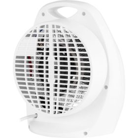   Elektrický biely ohrievač s ventilátorom a sálavým vykurovacím telesom