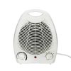 Elektrický biely ohrievač s ventilátorom a sálavým vykurovacím telesom