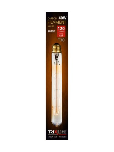 BC Carbon Decor žiarovka T30-185-H12 40W E27 2000K