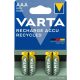 VARTA batéria R2U micro AAA longlife HR03 800mAh B4