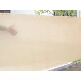   Árnyékoló háló belátásgátló 1,2x10 m, 200 g/m2, 98% takarás, UV-álló, bézs