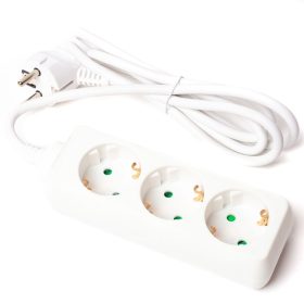   Predlžovací kábel 3 zásuvky 5m SCHUKO, 16A, kábel 1,5mm2