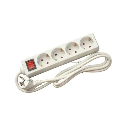 Predlžovací kábel 4 zásuvky 5 m s vypínačom 16 A, kábel 1,5 mm2