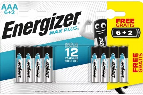Permanentná mikro batéria Energizer MAX PLUS AAA E92 B8