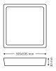LED panel 36W 4000K 60x60cm prírodná biela
