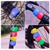 Sada LED svetla na bicykel so silikónovým krytom a batériami 2032 (modrá)