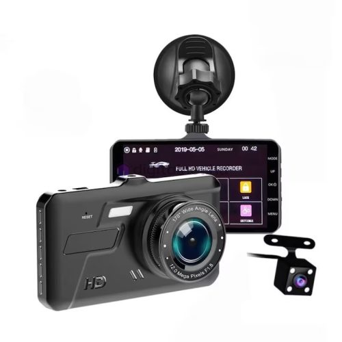 Záznamová kamera FullHD s cúvacou kamerou, LED osvetlenie, maďarské menu