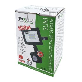 Trixline Led reflektor 10W + SENSOR 4200K