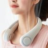 Prenosný ventilátor na krk 3 rýchlosti, hands-free použitie, ľahký a flexibilný