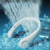 Prenosný ventilátor na krk 3 rýchlosti, hands-free použitie, ľahký a flexibilný