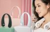 Prenosný ventilátor na krk 3 rýchlosti, hands-free použitie, ľahký a flexibilný