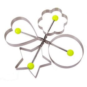   Formy na vyprážanie vajec z nehrdzavejúcej ocele (sada 5 kusov)