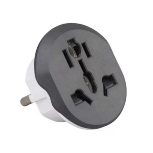 Cestovný adaptér konvertor 220V (cestovný adaptér) čierno-biely