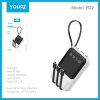 Power banka Digital Display 8000 mAh 3 v 1 Type-C, lightning, micro USB