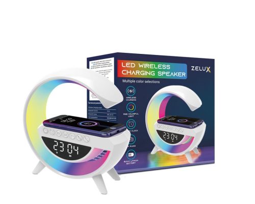 Reproduktor Zelux Multimedia bluetooth, bezdrôtová nabíjacia podložka, RGB, LED svetlo