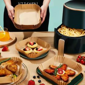   Papier na pečenie do fritézy - pre rúru bez oleja - štvorcový - 20 cm - 100 ks / balenie