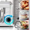 Kuchynský robot Planetárny mixér 2200W Silver Silver