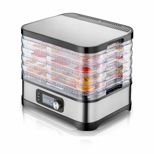 Dehydrátor potravín na huby, zeleninu a ovocie 450 W inox