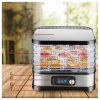 Dehydrátor potravín na huby, zeleninu a ovocie 450 W inox