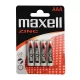 Maxell zinc féltartós AAA mikró Elem R03 B4